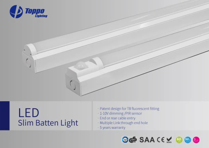 120cm newydd 150cm Mount wyneb leihau golau LED Batten phylu llinell Fittings1-10v llinol